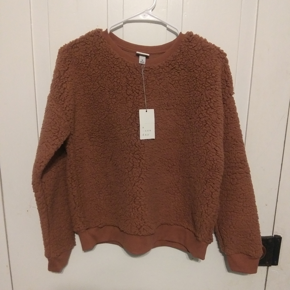 a · new day Fuzzy Sweatshirt